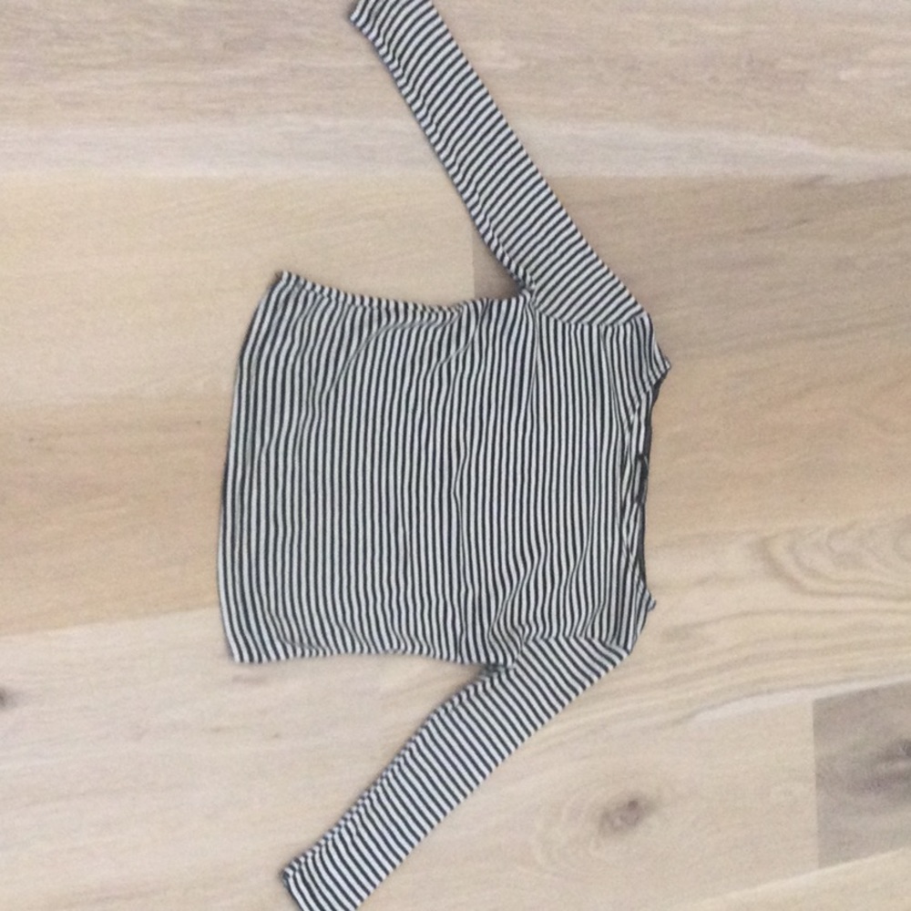 Cute Brandy Melville One Size Striped Long Sleeve Top